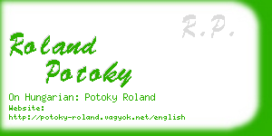 roland potoky business card